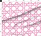 Pink Lattice Chinoiserie Trellis Wicker Preppy Coastal Classic Beach Colorful Summer Nautical Maritime Custom Printed Fabric by Spoonflower Various Fabrics by the Yard or Fat Quarter
